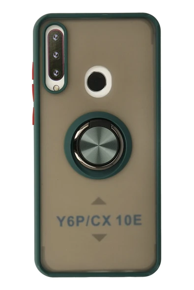 Huawei Y6P Yüzüklü ve Buğulu Silikon Kapak RCV/Montreal Yüzüklü ürün görseli 1