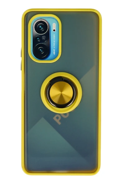 Redmi K40 Yüzüklü ve Buğulu Silikon Kapak RCV/Montreal Yüzüklü ürün görseli 1