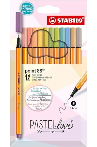 Stabilo Point 88 Pastellove 12'Li 8812-7-7 - 51013420 Yeni ürün görseli 1