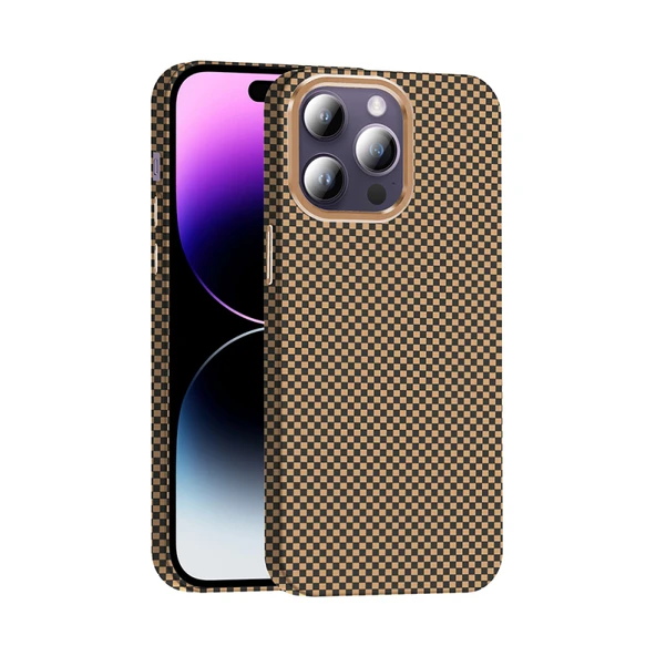 iPhone 14 Pro Max Kılıf M-Safe Özellikli ve Karbon Tasarımlı Şık ArmaLux Premium Sert Kapak ürün görseli 1