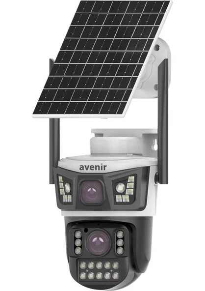 AV-S425 2 KAMERALI 4G SİM KARTLI SOLAR KAMERA ürün görseli 1