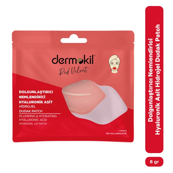 Dermokil Dolgunlaştırıcı Nemlendirici Hyaluronik Asit Hidrojel Patch Dudak Maskesi ürün görseli 1