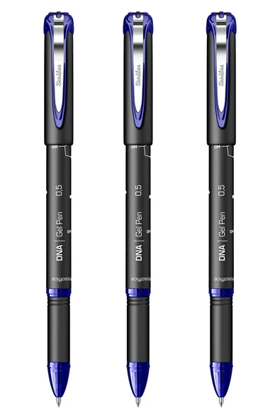 Mavi Pilot Kalem DNA Gel Pen 3 Adet Scrikss Pilot Kalem 0.7 mm Roller Uçlu Pilot Kalem İnce Uçlu Likit Mürekkepli Pilot ürün görseli 1