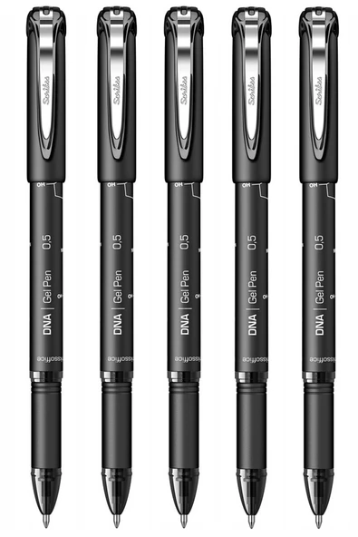 Siyah Pilot Kalem DNA Gel Pen 5 Adet Scrikss Pilot Kalem 0.7 mm Roller Uçlu Pilot Kalem İnce Uçlu Likit Mürekkepli Pilot ürün görseli 1