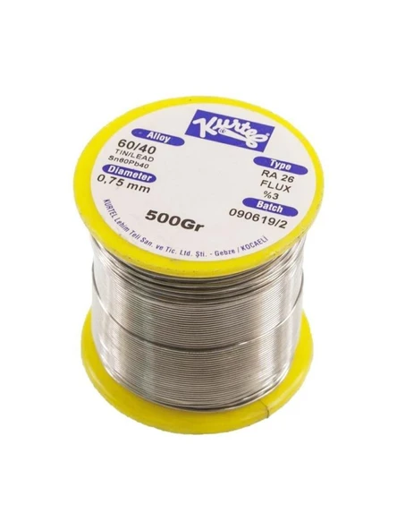 KURTEL 500GR 0,75mm  Sn60/Pb40 LEHİM TELİ ürün görseli 1