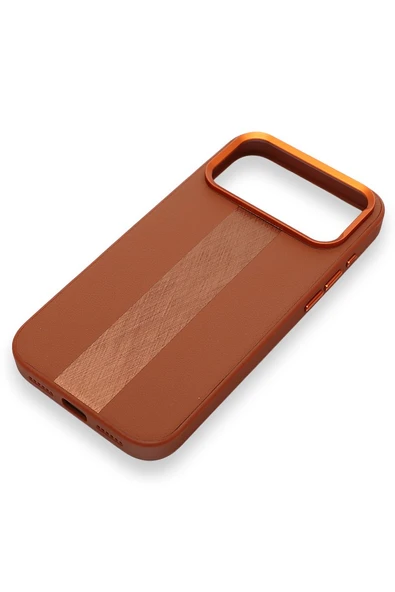 Brushed Ego Case iPhone 17 Pro Max Whiskey Bronze - Resim 4