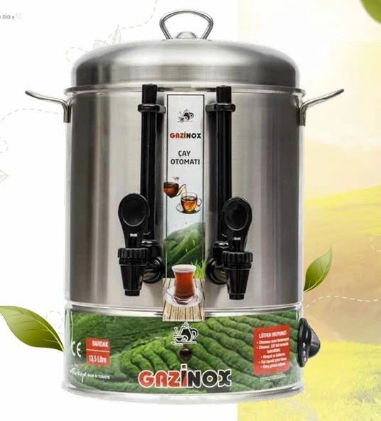GAZİNOX 60 BARDAK ÇAY MAKİNASI GÖSTERGELİ MUSLUK ürün görseli 1