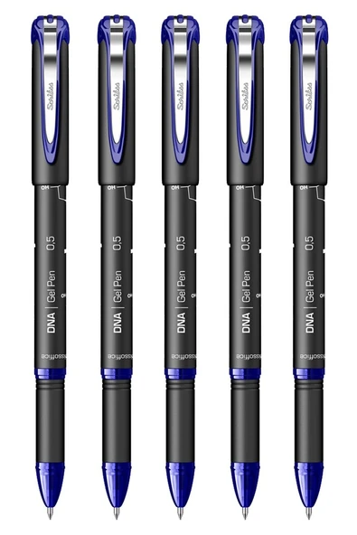 Mavi Pilot Kalem DNA Gel Pen 5 Adet Scrikss Pilot Kalem 0.7 mm Roller Uçlu Pilot Kalem İnce Uçlu Likit Mürekkepli Pilot ürün görseli 1