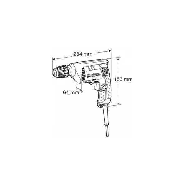 Makita 6413 Darbesiz Matkap - Resim 5