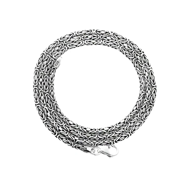 925 Ayar Gümüş 55 cm 30 gr 3 mm Kral Zinciri Kolye ürün görseli 1