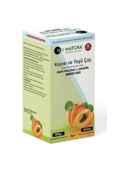 Matcha Kayısı Ve Yeşil Çaylı Detox ürün görseli 1