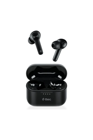 Ttec Airbeat Play Tws Bluetooth 5.0-Oyun Modu-4 Mikrofon-Enc Gürültü Engellemeli Kablosuz Kulaklık - Siyah ürün görseli 1