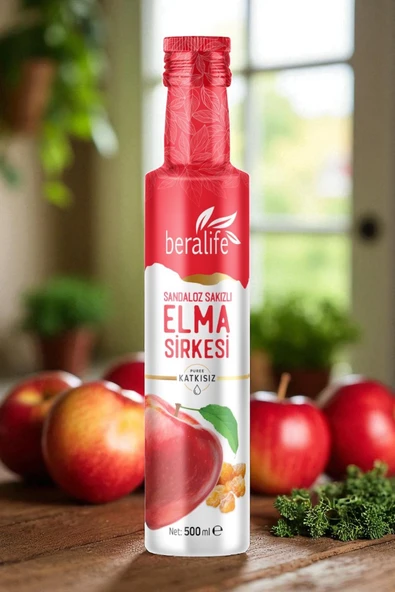 Sandaloz Sakızlı Elma Sirkesi - 500 ml Sandaloz Sakızlı Elma Sirkesi ürün görseli 1