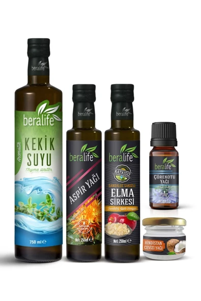 250ml  Aspir Yağı,250 ml Sandaloz Sakızlı Elma Sirkesi,750 ml Kekik Suyu, ürün görseli 1