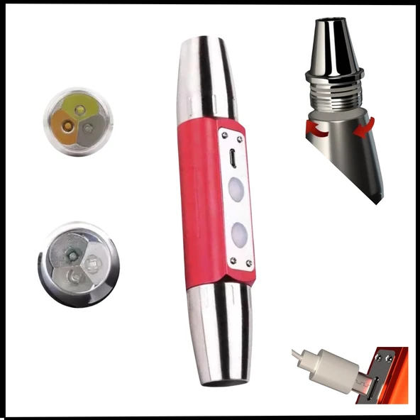 Uyguna-Yakala 20 W - Kırmızı - El Feneri - Su Geçirmez - Uv Ledli-NER.475 ürün görseli 1