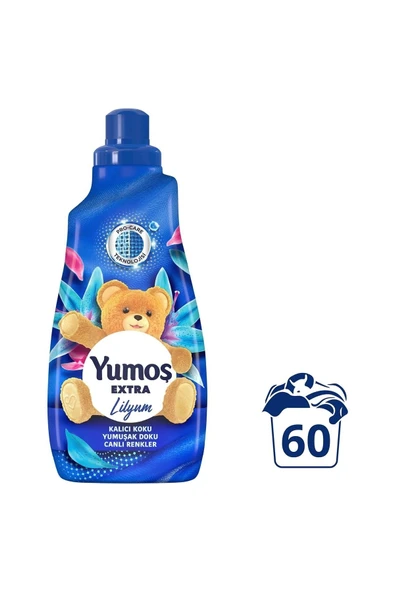 Unilever Yumoş Extra Konsantre Çamaşır Yumuşatıcısı Kalıcı Koku Renkliler Için Lilyum 1440 Ml 60 Yıkama ürün görseli 1