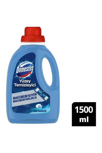 Unilever Domestos Yüzey Temizleyici Okyanus Maksimum Hijyen Tüm Yüzeyler Için Yüzey Temizleyici 1500 Ml ürün görseli 1