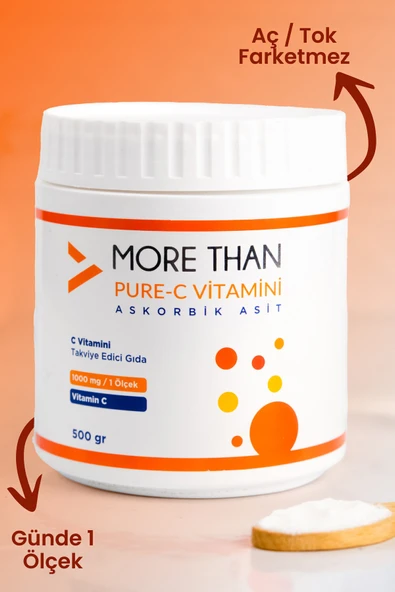 Pure C Vitamini (ASCORBİC ACİD) 500 gr - Resim 3