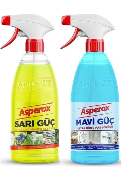 Peros Asperox Sarı Güç ve Mavi Güç Sprey 1 lt 2'li ürün görseli 1