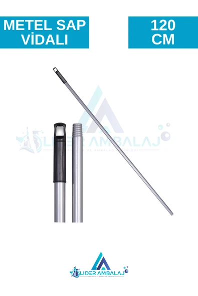 Metal Vidalı Fırça Çekçek Sapı 120 Cm ürün görseli 1