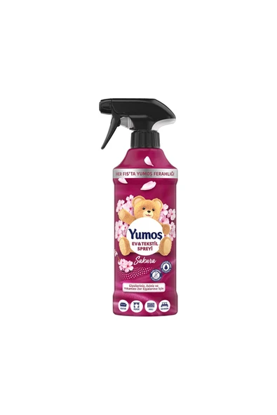 Yumoş Yumoş Sprey Yıkanması Zor Eşyalar İçin Giysi Spreyi Sakura 450 Ml ürün görseli 1