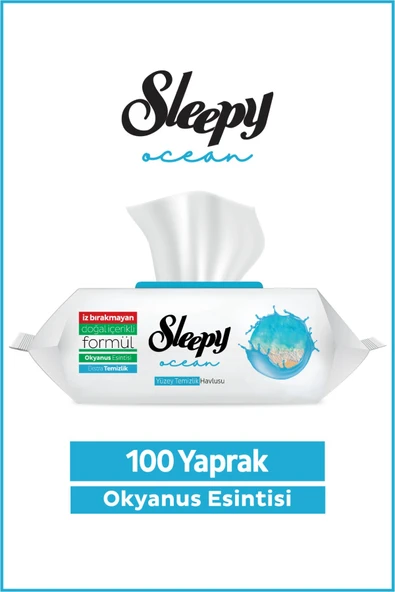 Sleepy Ocean Yüzey Temizlik Havlusu&Mendili Okyanus Esintisi 100 Yaprak ürün görseli 1