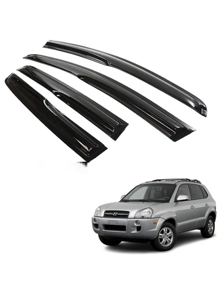 Hyundai Tucson 2005-2010 Uyumlu Mugen Tip 4 Lü Cam Rüzgarlığı ürün görseli 1