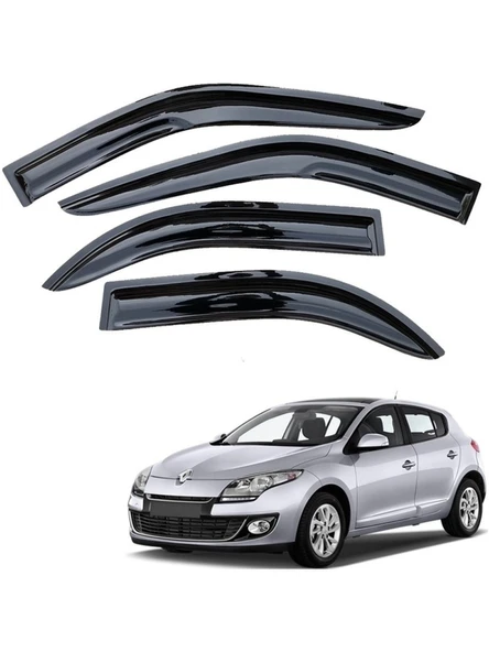 Renault Megane 3 Hb 2009-2016 Uyumlu Mugen Tip 4 Lü Cam Rüzgarlığı ürün görseli 1