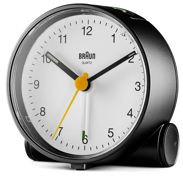 BRAUN BC01W BEYAZ KLASİK ANALOG ALARMLI MASA SAATİ ürün görseli 1