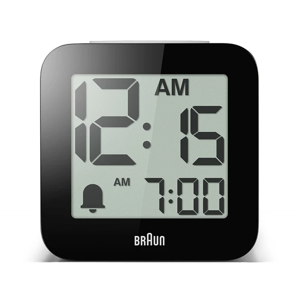 BRAUN BC25WP BEYAZ TIME SPEAKING DİJİTAL ALARMLI MASA SAATi ürün görseli 1