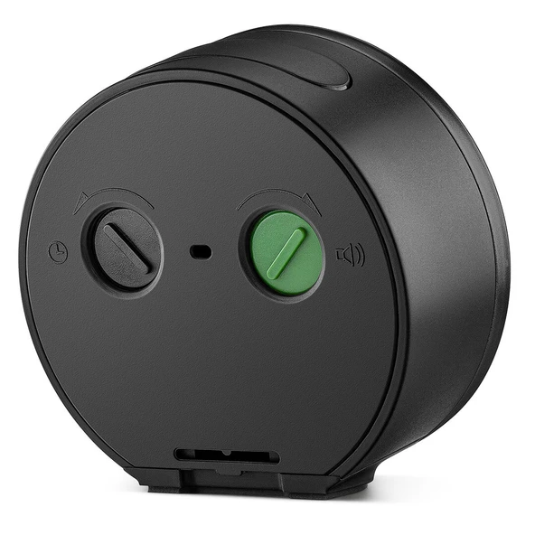 BRAUN BC12B SİYAH KLASİK ANALOG ALARMLI MASA SAATİ ürün görseli 1