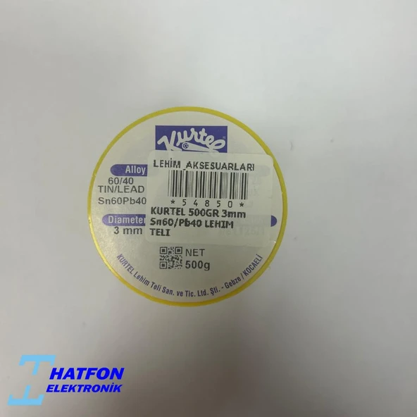 KURTEL 500GR 3mm  Sn60/Pb40 LEHİM TELİ ürün görseli 1