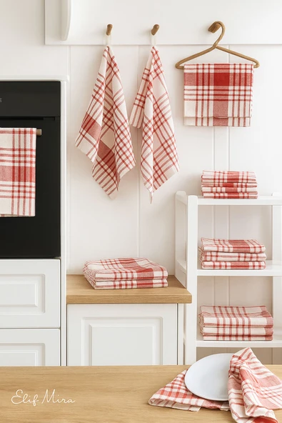 10 lu Lüks Mutfak Kurulama Bezi Seti 45x65 Cm Table Linen 4