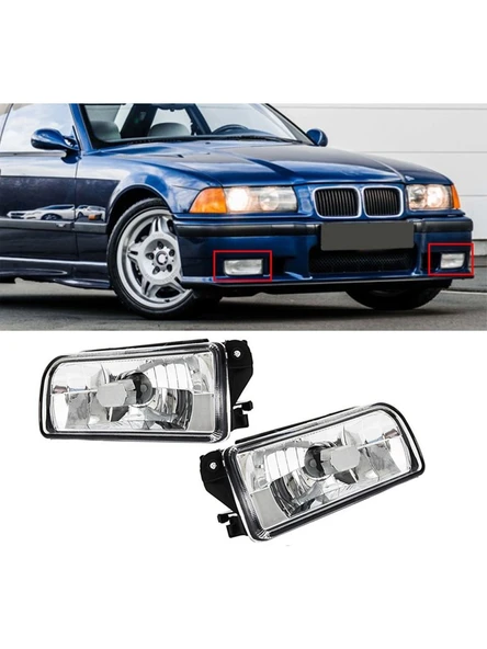 Bmw E36 (1992-1998) Uyumlu Beyaz Cam Sis Farı ürün görseli 1