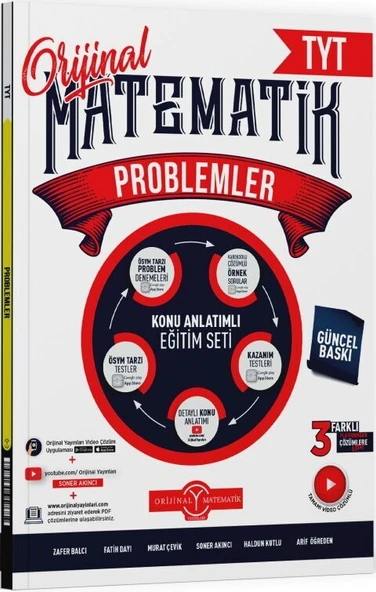 TYT Problemler Konu Anlatımlı Eğitim Seti Orijinal Yayınları ürün görseli 1