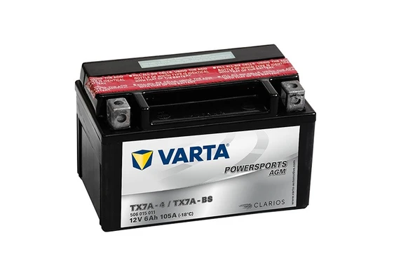 Varta Powersports AGM YTX7A-BS 12 V 6 Ah Motosiklet Aküsü ürün görseli 1