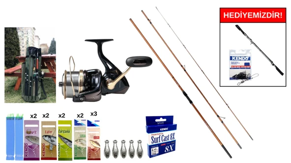 Okuma Trio Rex Surf 420cm&Remixon Venom 8000 Surf Seti ürün görseli 1