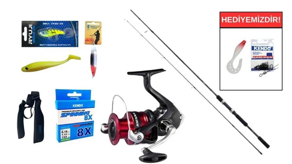 Shimano FX XT 240MH 14-40 Gr&Shimano Sienna 4000 FG Spin Seti ürün görseli 1