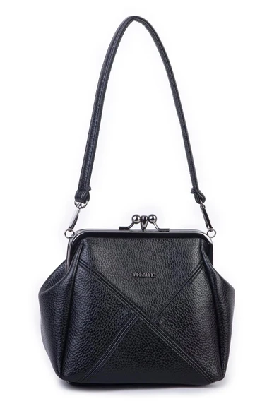 Nas Bag Mini Vintage Burslu Klipsli Kadın Omuz ve Çapraz Çanta Siyah Lopez ( 20x17 cm) ürün görseli 1