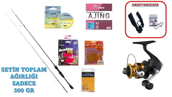 Ryuji Voltage 190 cm 0.5–5 gr & Shimano FX 1000 FC LRF Seti ürün görseli 1
