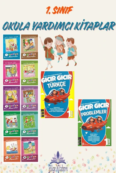 1. Sınıf Maarif Modeli Gıcır Gıcır Akıcı Okuma + Problemler + 10 lu Hikaye Seti ürün görseli 1