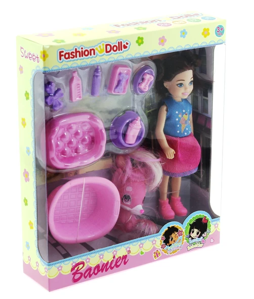 Baonier Kız Bebek Evcil Hayvan Seti - Resim 2