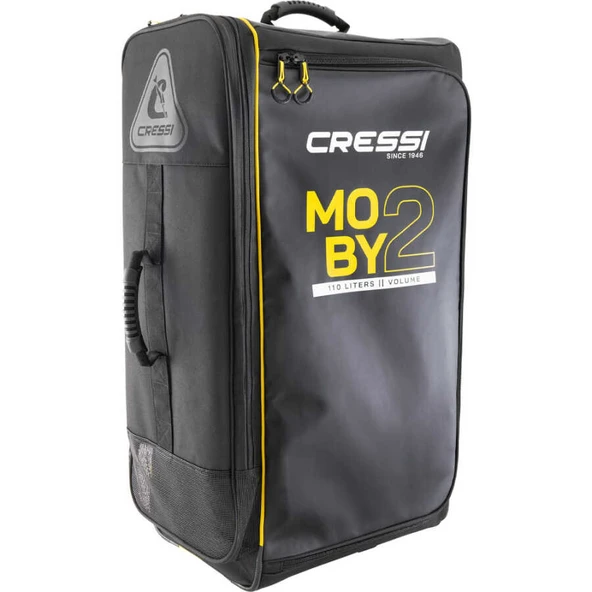 Cressi Moby 2 Tekerlekli Dalış Çantası  BLACK/YELLOW 110 L ürün görseli 1