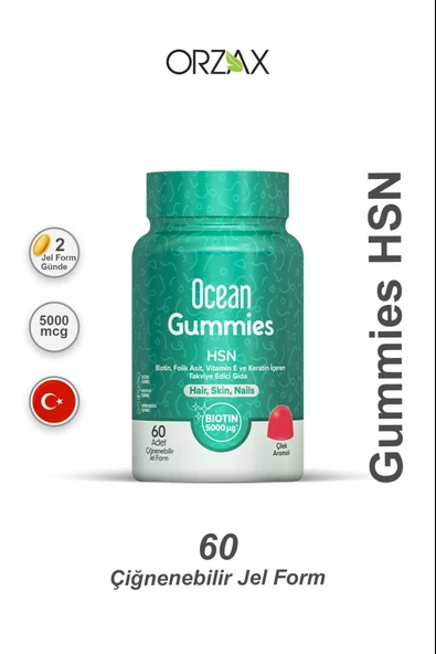 Ocean Gummies HSN 60 Adet Çiğneme Jel Form ürün görseli 1