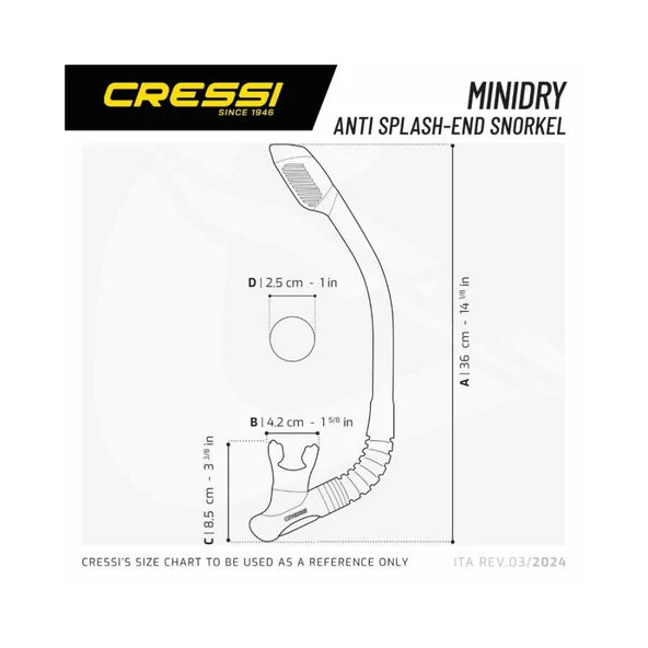 Cressi Junior Şnorkel  CLEAR ürün görseli 1