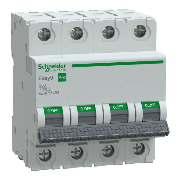 Schneider Electric EZ9F57463 4X63A C 6kA Otomatik Sigorta Easy9 Pro ürün görseli 1