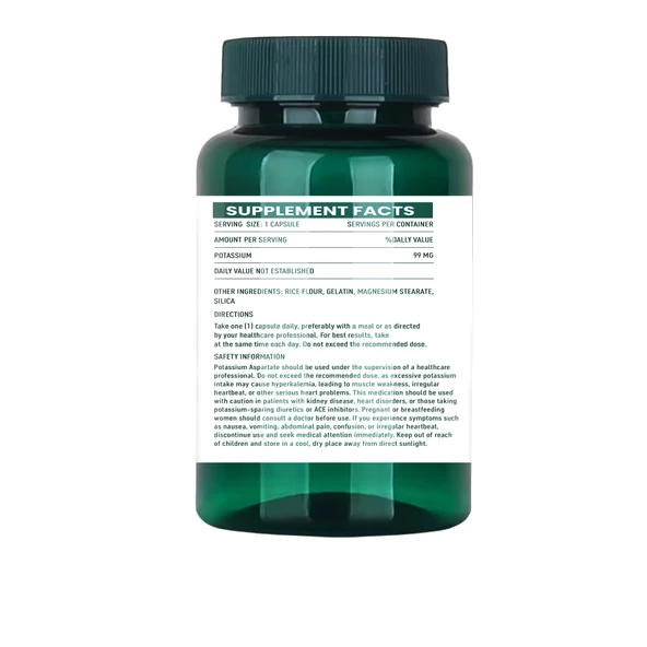 ImperiumPharma Potassium Aspartate 99 mg 60 Capsules - Resim 2