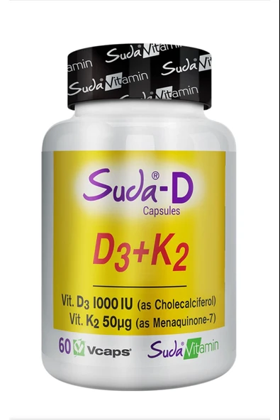 Suda Vitamin D3+K2 Vitamini 60  Kapsül ürün görseli 1