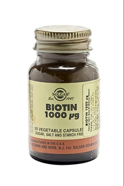 Solgar Biotin 1000 Mcg 50 Kapsül - Resim 2