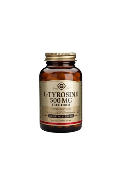 Solgar L-tyrosine 500 Mg 50 Kapsül ürün görseli 1